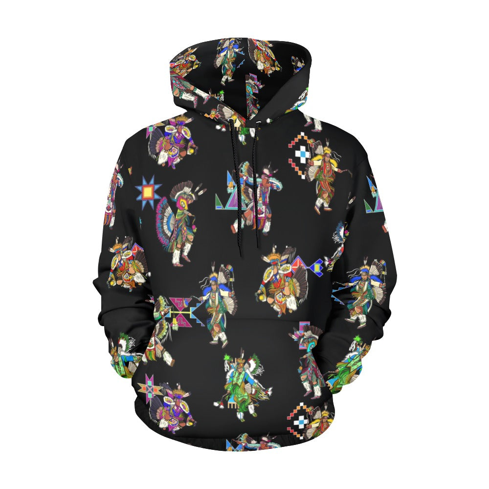 Men's Fancy Dancer Black Hoodie for Men