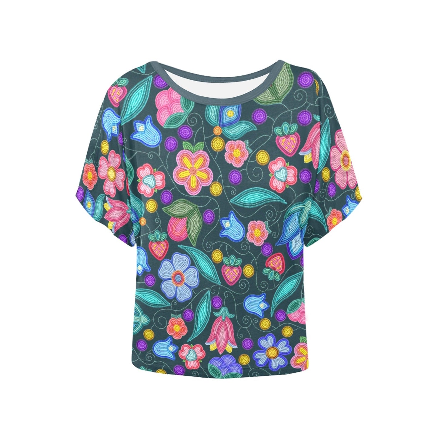 Sweet Offering Dark Teal Batwing Blouse