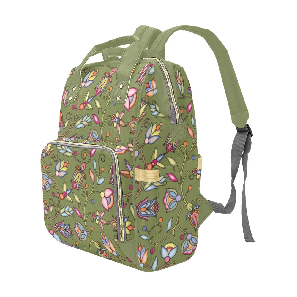 Buffalo Bloom Sage Multi-Function Diaper Backpack
