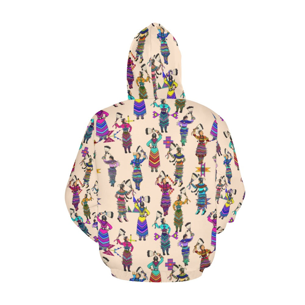 Women's Jingle Dancers Muslin Hoodie for Women (USA Size)
