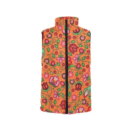 Rose Reverie Orange Padded Vest