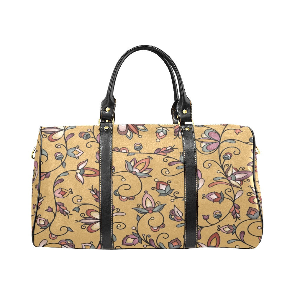 Burnt Sky Petals Gold Small Travel Bag