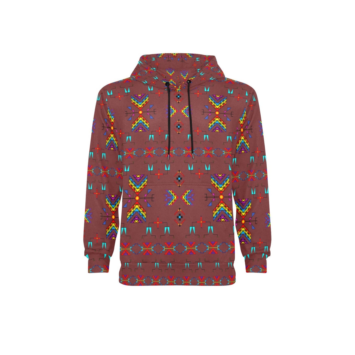 Rainy Chief Rainbow Earth Clay Men's Long Sleeve Fleece Hoodie