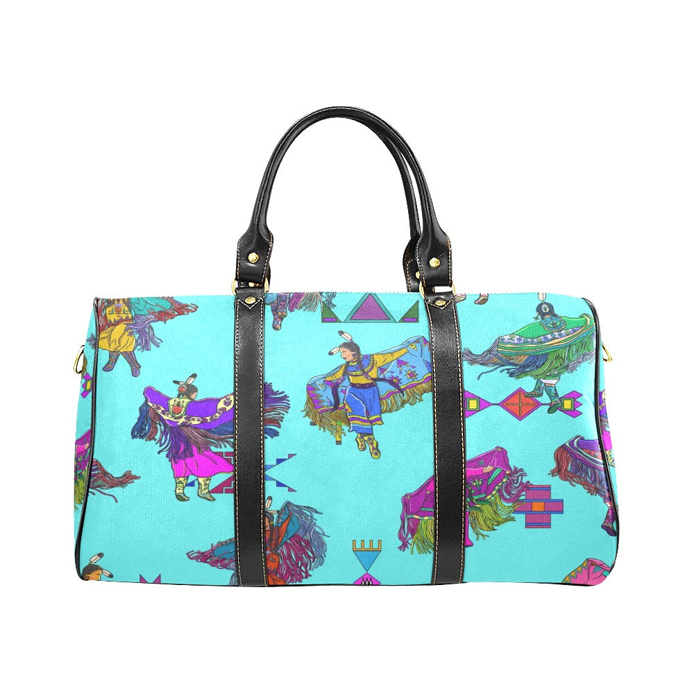 Women's Fancy Dancers Turquoise Small Travel Bag