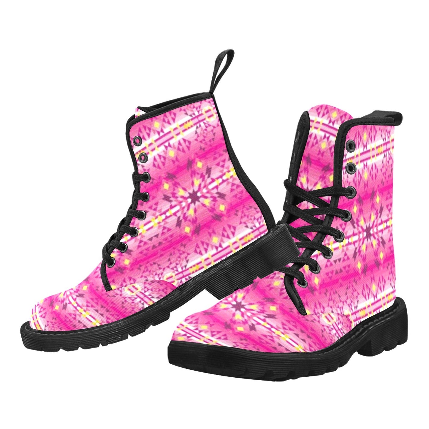 Pink Star Boots for Men