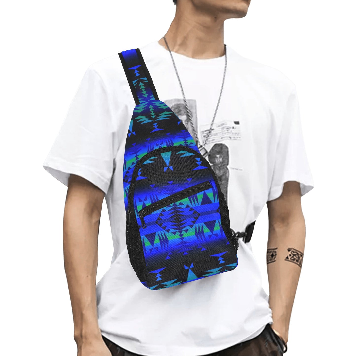 Between the Mountains Chest Bag