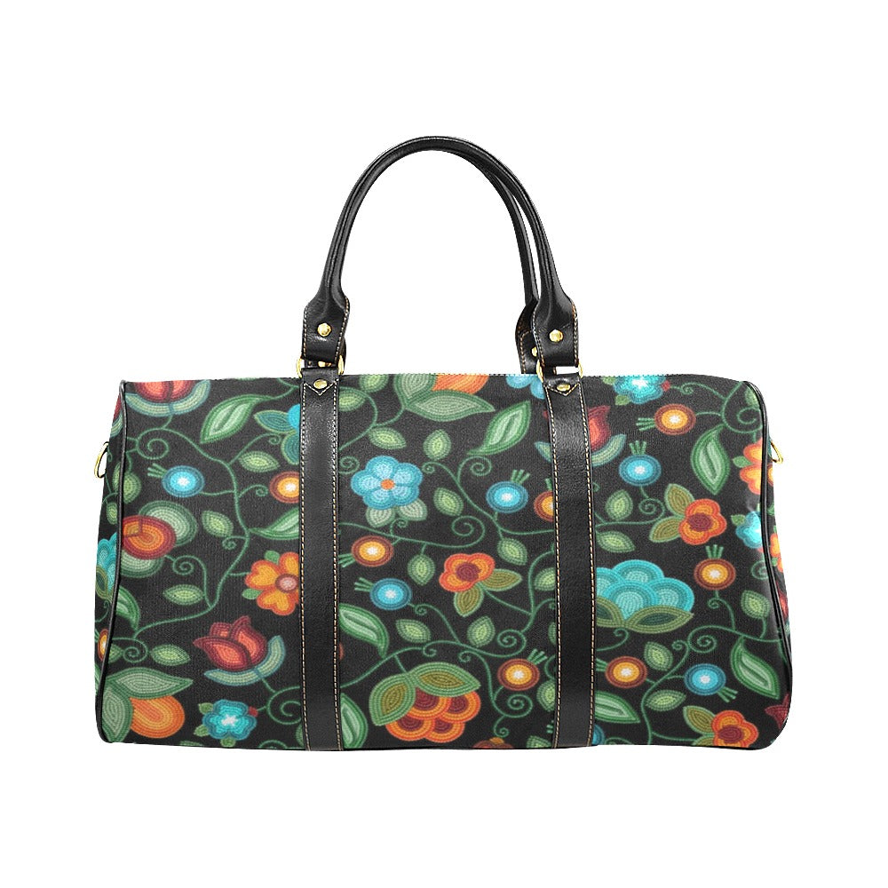 Prairie Fire Petals Black Small Travel Bag