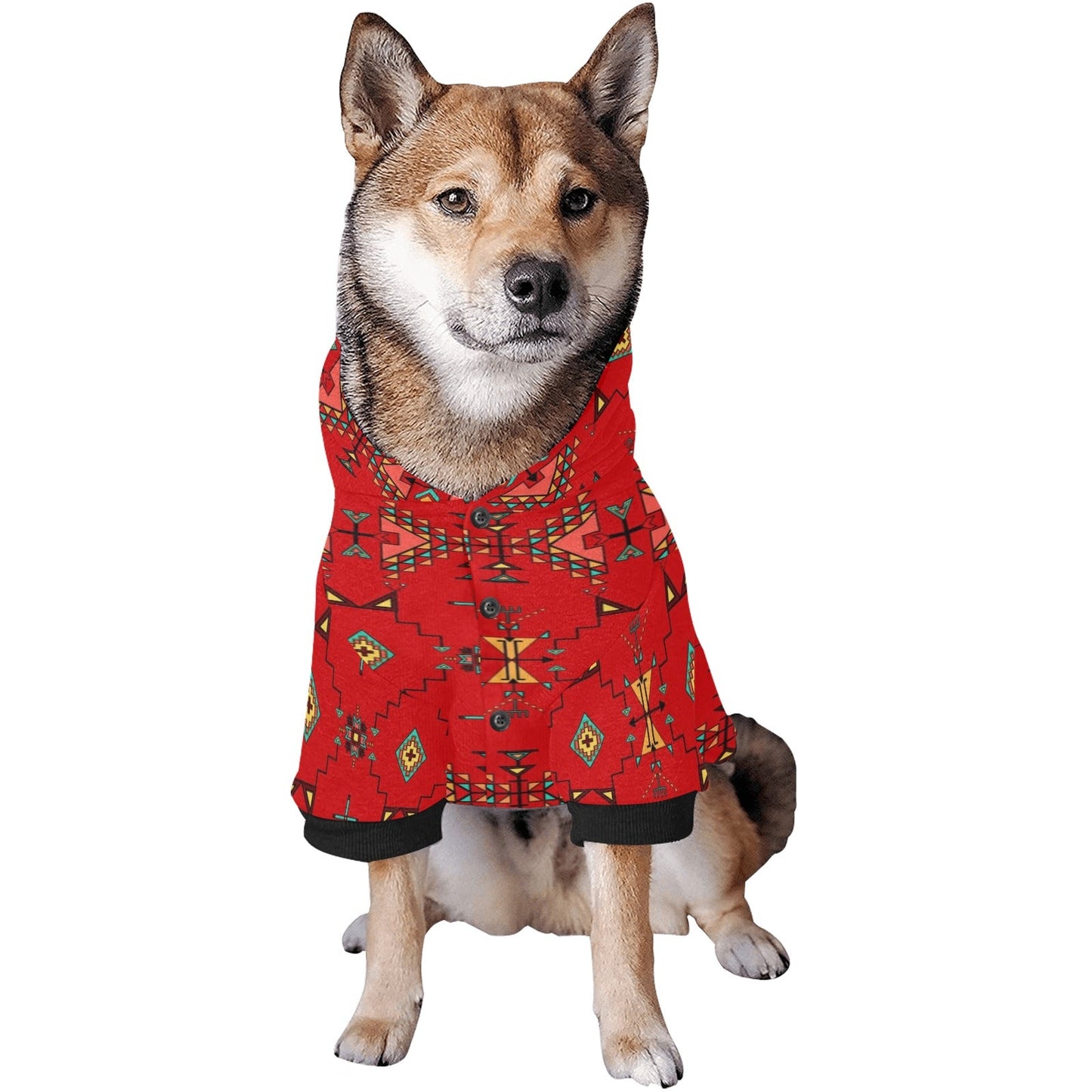 Thunder Flight Red Pet Dog Hoodie