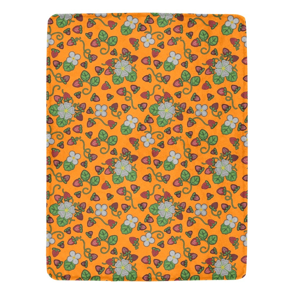 Strawberry Dreams Carrot X-Large Micro Fleece Blanket