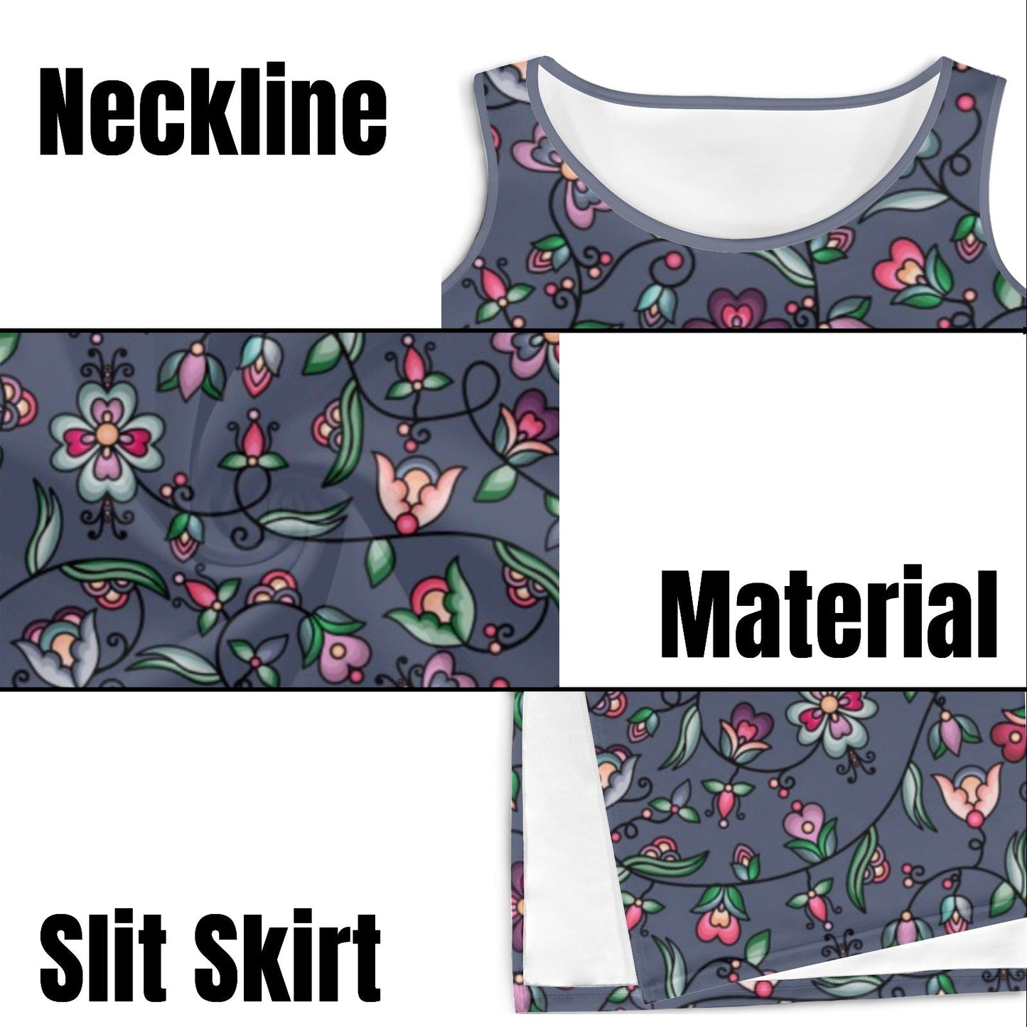 Amber Evening Garland Blue Phaedra Sleeveless Open Fork Long Dress