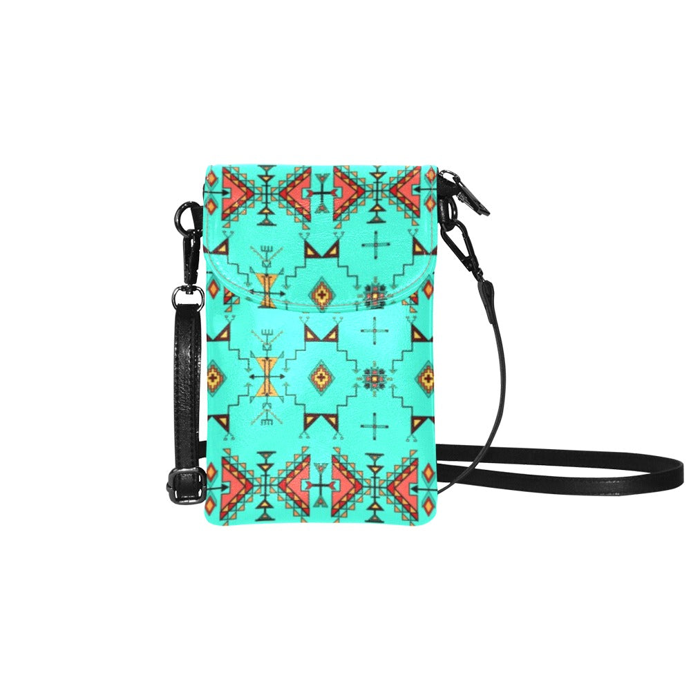 Thunder Flight Turquoise Small Cell Phone Purse