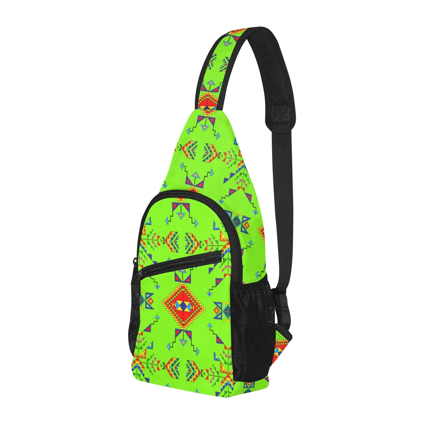 Buffalo Jump Neon Green Chest Bag