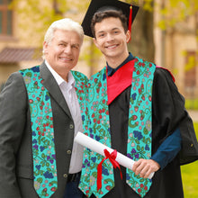 Load image into Gallery viewer, Grandmother Stories Turquoise Graduation Stole
