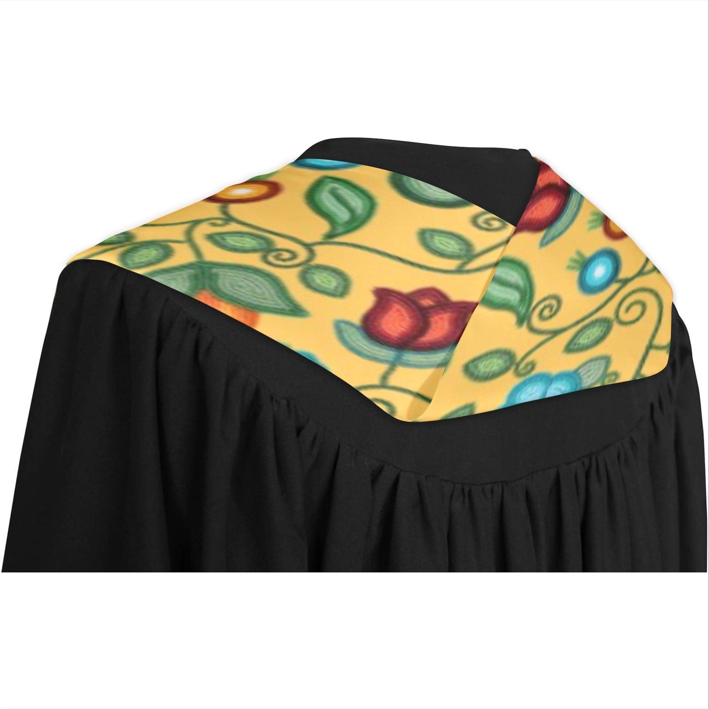 Prairie Fire Petals Honey Graduation Stole