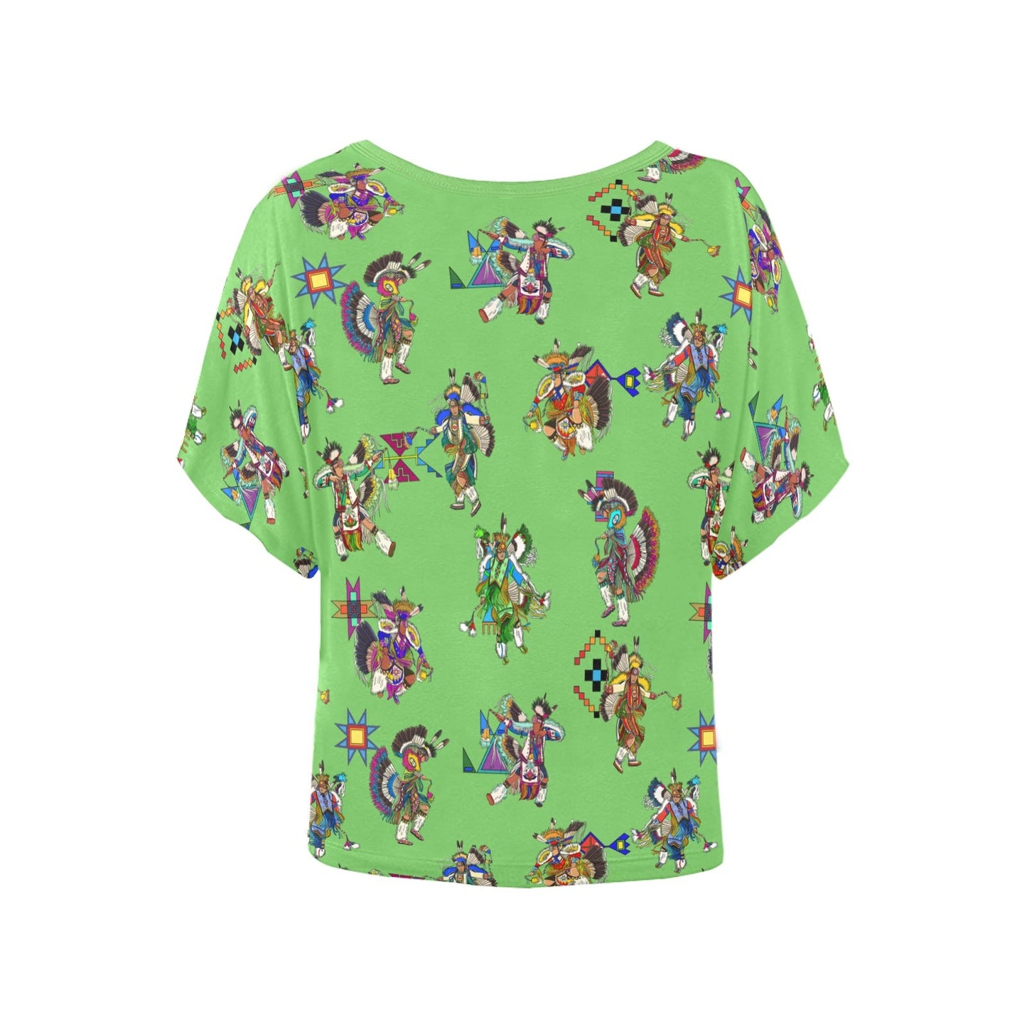 Men's Fancy Dancers Grass Women's Batwing-Sleeved Blouse T shirt