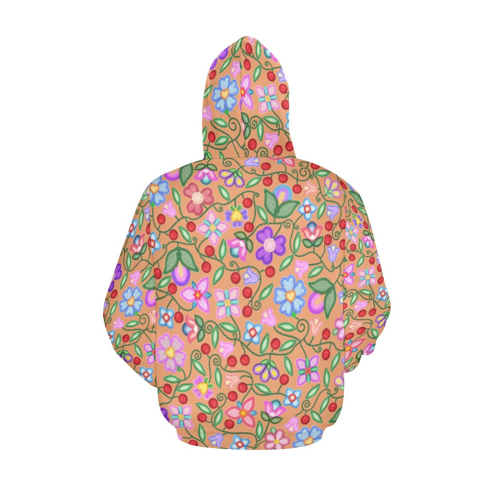 Petal Harmony Terracotta Hoodie for Men