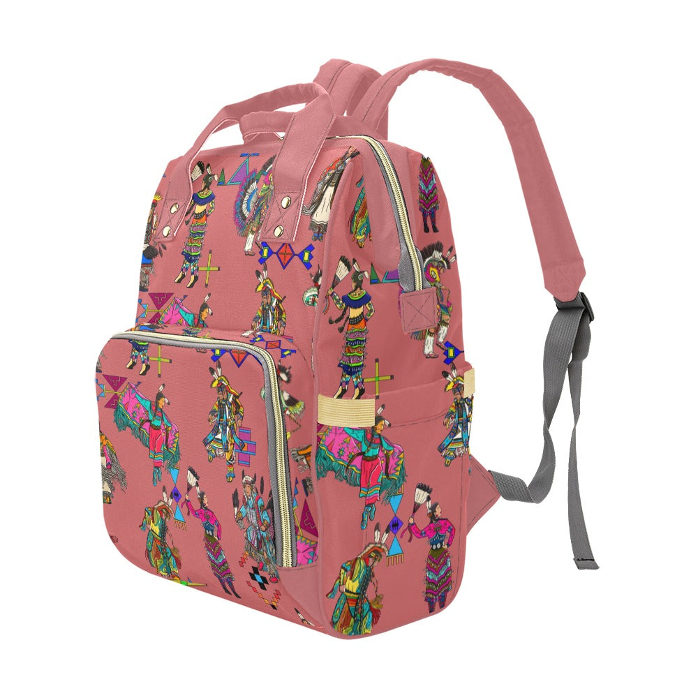 Grand Entry Dancers Terra Cotta Multi-Function Diaper Backpack