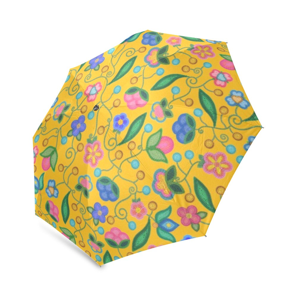 Skyberry Serenade Yellow Foldable Umbrella