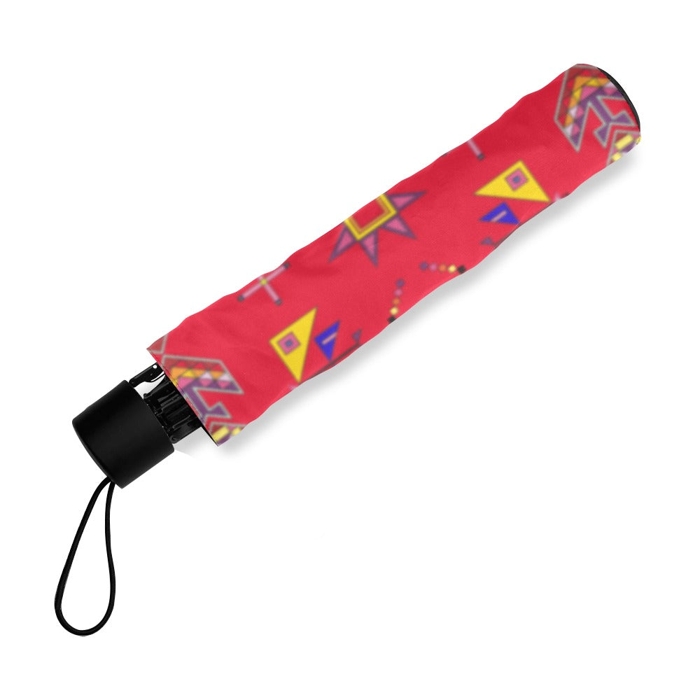 Scattered Generations Red Foldable Umbrella