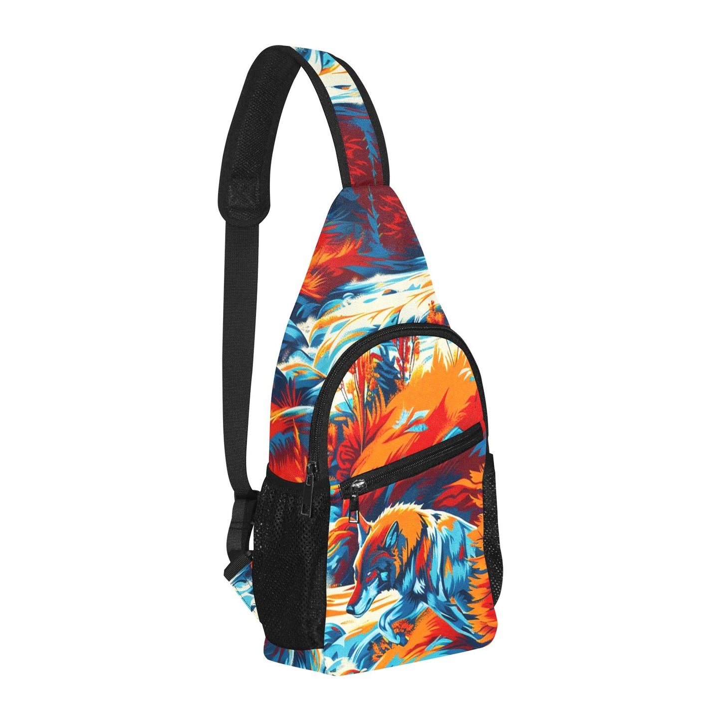Hunting Wolves Chest Bag