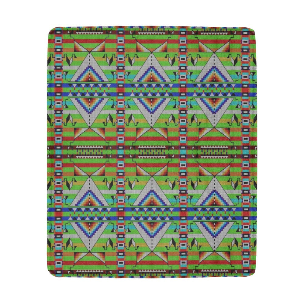 Medicine Blessing Lime Green Ultra-Soft Micro Fleece Blanket 50"x60"