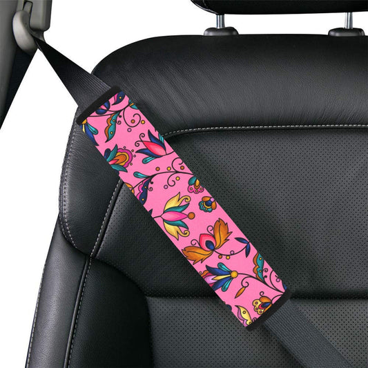 Copper Prairie Petals Pink Seat Belt Cover