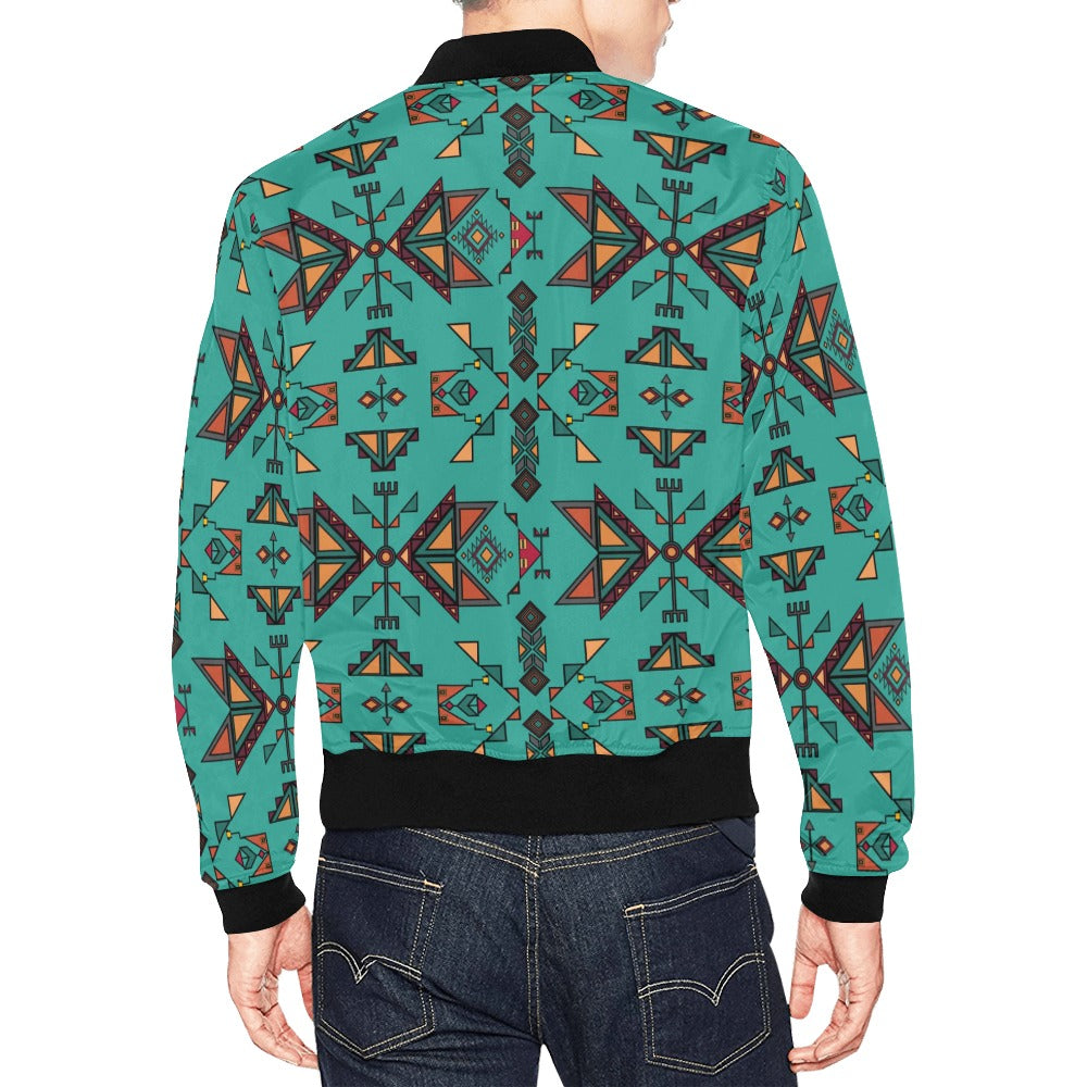 Arrow Dawn Turquoise Bomber Jacket for Men