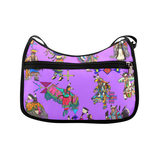 Grand Entry Dancers Purple Crossbody Bag