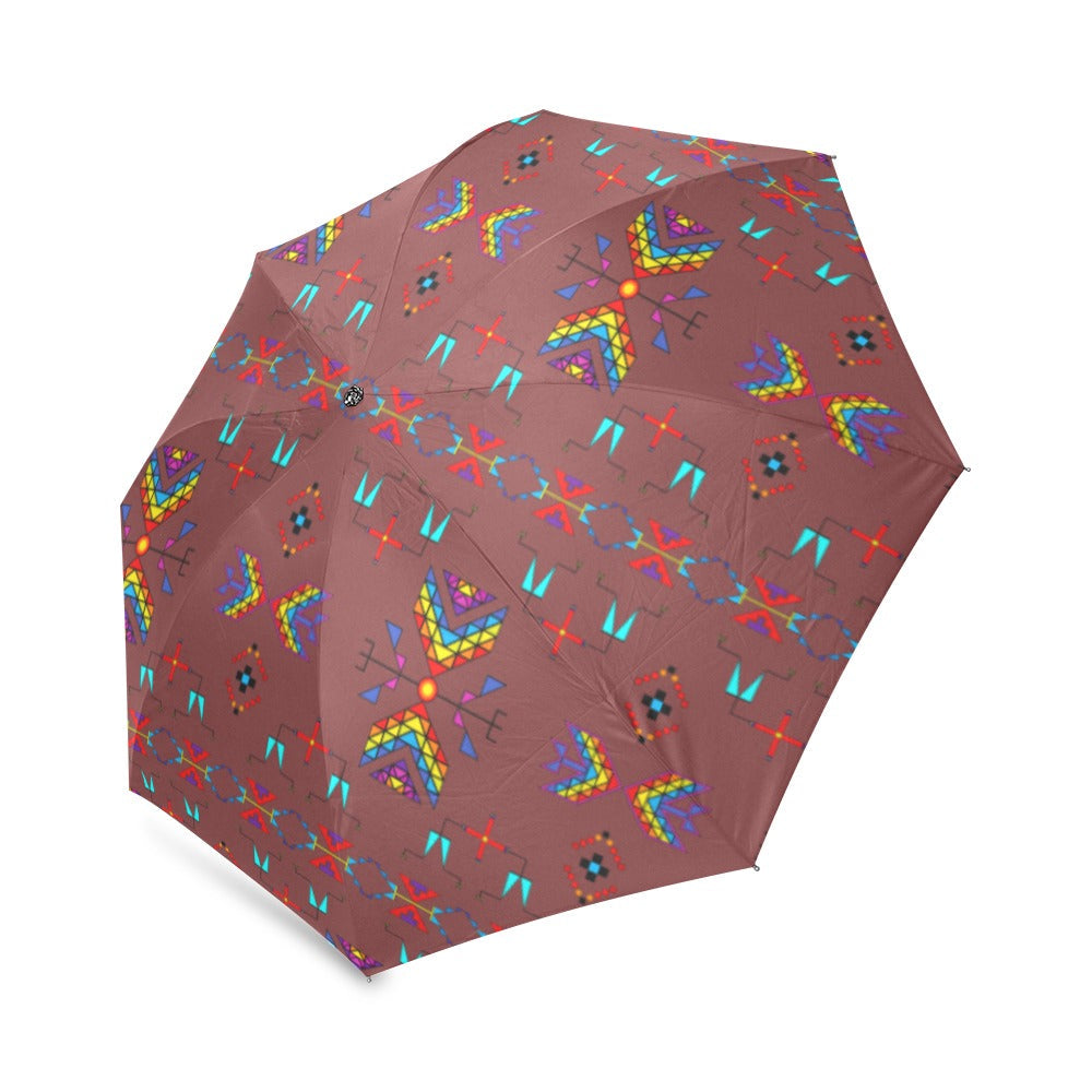 Rainy Chief Rainbow Earth Clay Foldable Umbrella