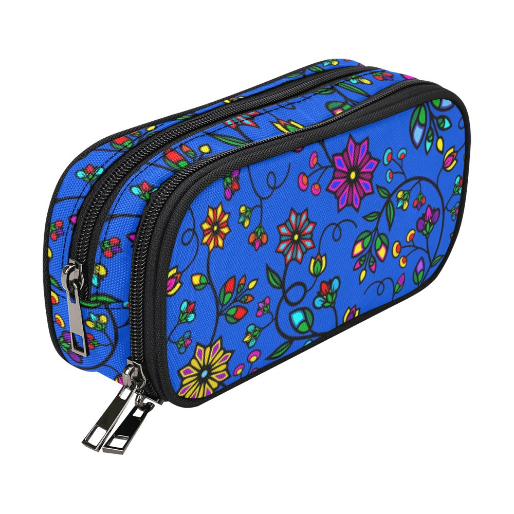 Prairie Paintbrush Blue Pencil Pouch