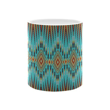 Load image into Gallery viewer, Fire Feather Turquoise Mug
