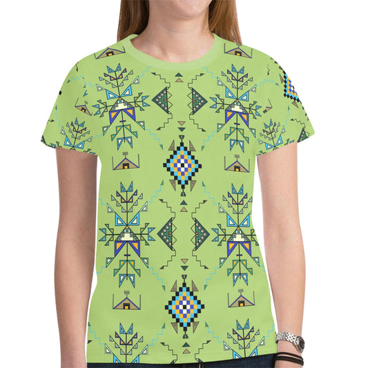 Bear Shield Green T-shirt for Women