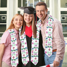 Load image into Gallery viewer, Quilled Divine White Graduation Stole
