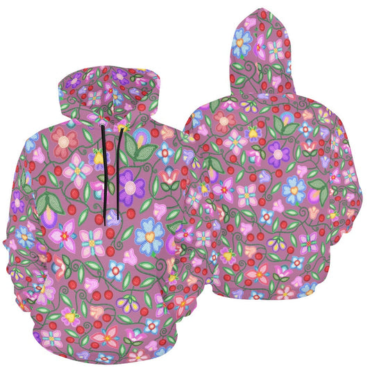 Petal Harmony Dusty Rose Hoodie for Men