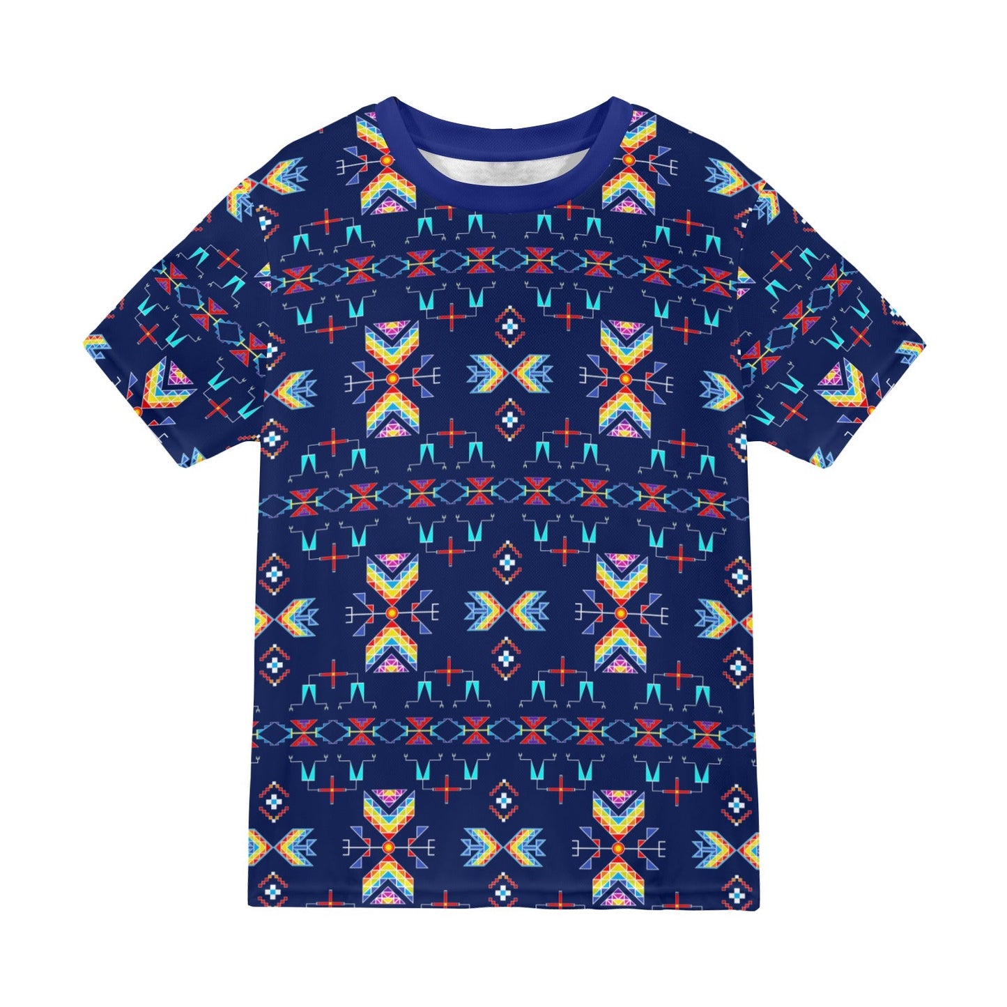 Rainy Chief Rainbow Night Lake T-shirt for Men