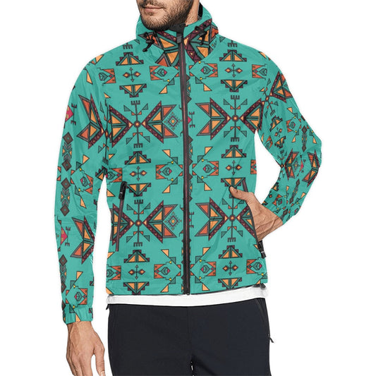 Arrow Dawn Turquoise Men's Windbreaker