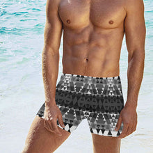 Load image into Gallery viewer, Writing on Stone Black and White Men&#39;s Swimming Trunks
