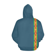 Load image into Gallery viewer, Denim Blanket Strip Hoodie for Men
