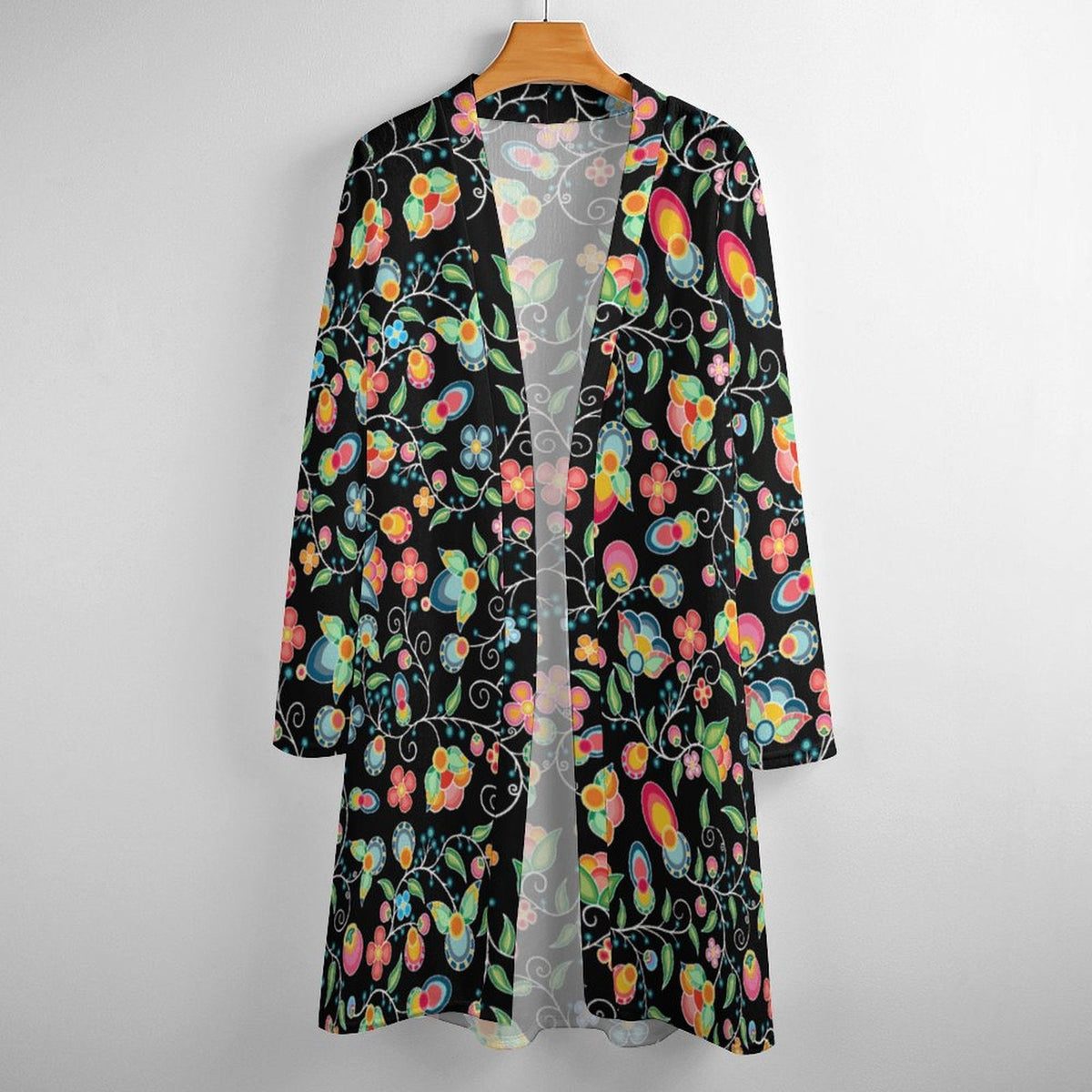 Floral Bounty Black Cardigan