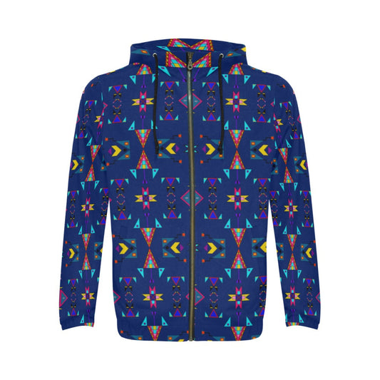 Enemy Territory Dark Navy Zip Hoodie