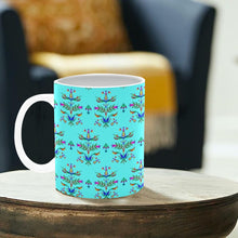 Load image into Gallery viewer, Dakota Damask Turquoise Mug
