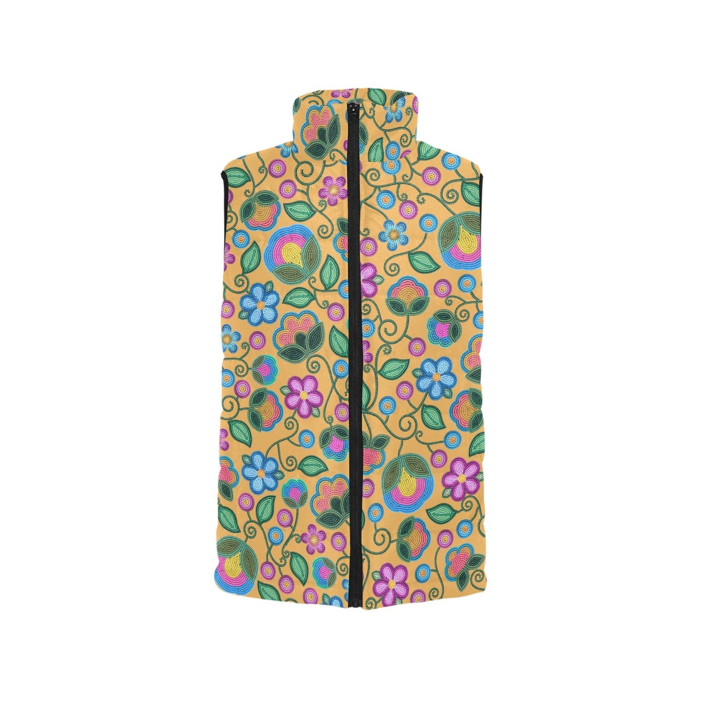 Turquoise Sunbeam Yellow Women's Padded Vest Jacket