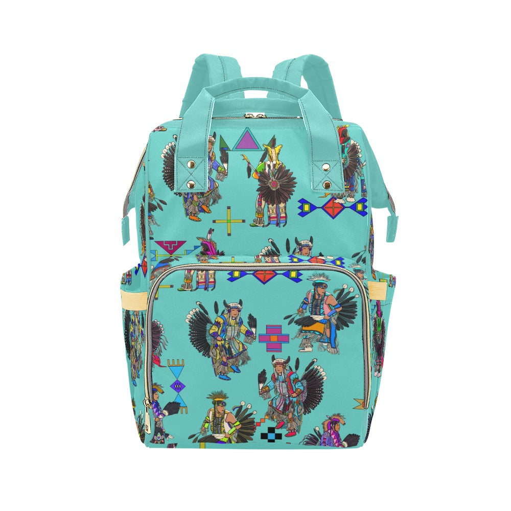 Men's Tradish Dancers Eggshell Blue Multi-Function Diaper Backpack