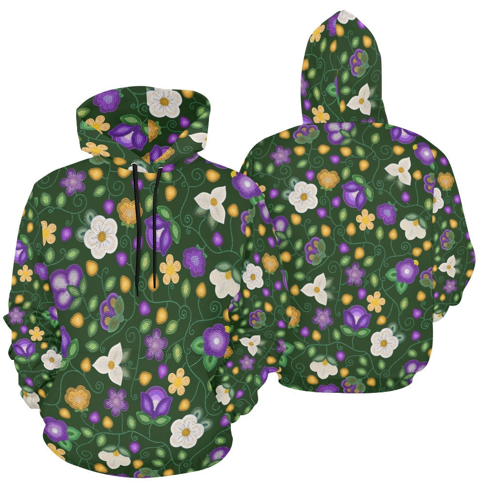 Midnight Moss Bloom Forest Hoodie for Women