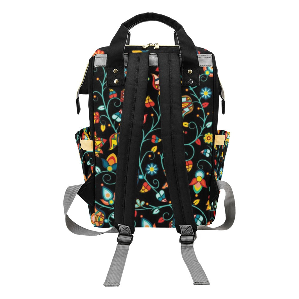 Thorny Path Black Multi-Function Diaper Backpack
