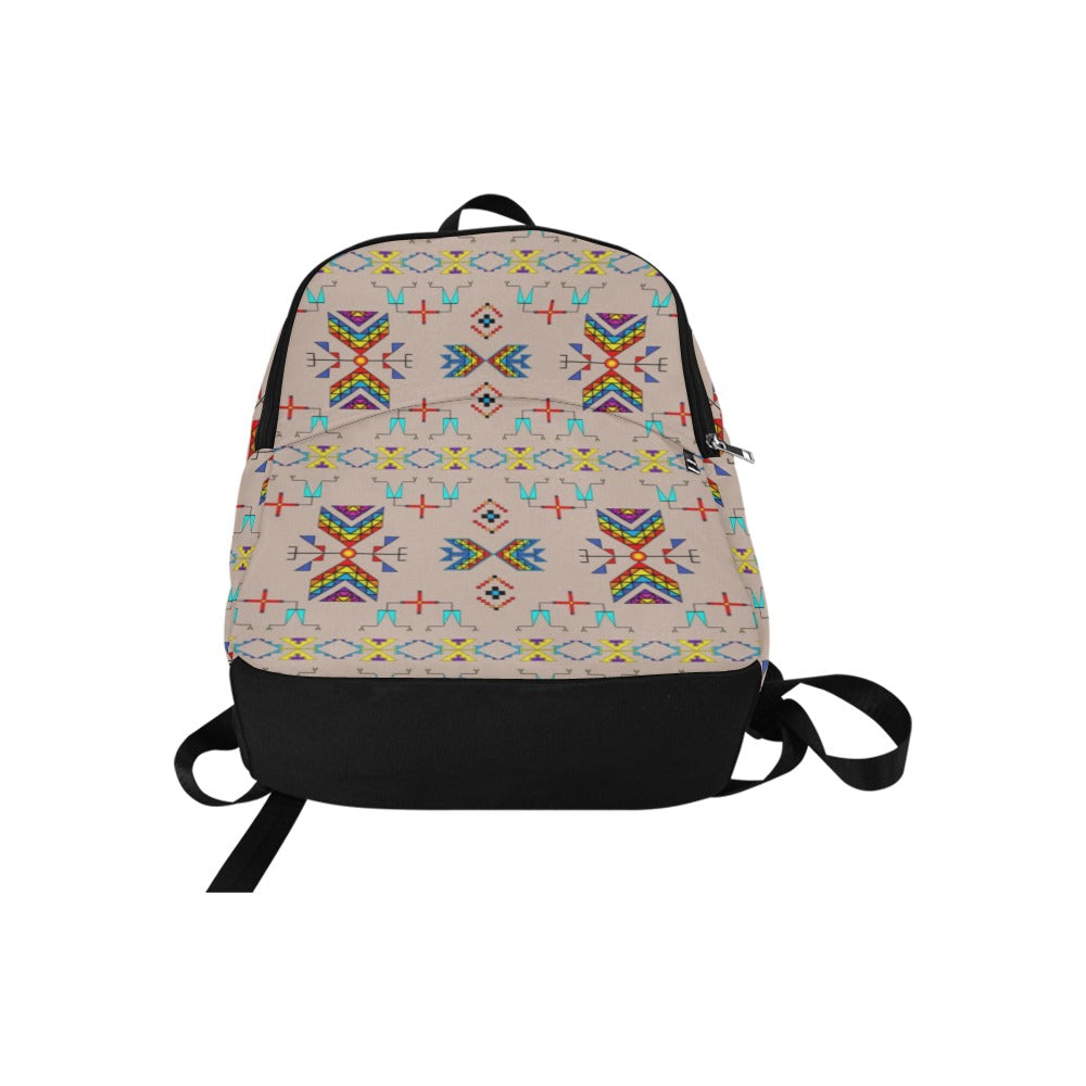 Rainy Chief Rainbow Taupe Fabric Backpack for Adult