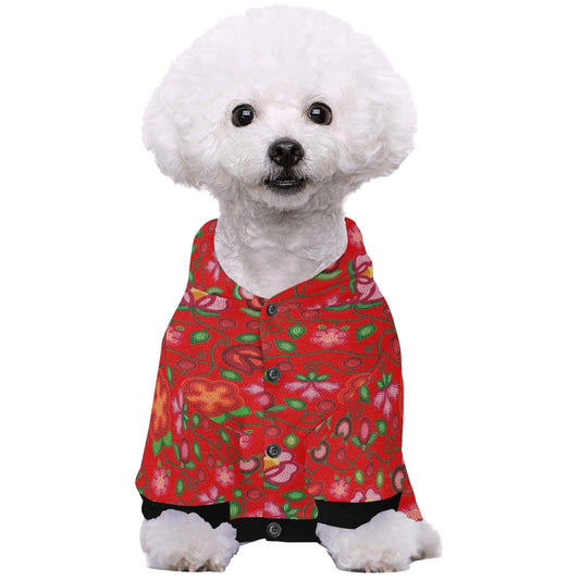 Rose Reverie Red Pet Hoodie