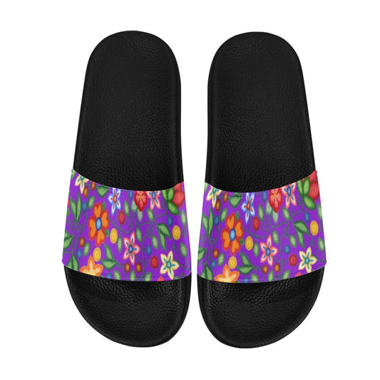 Morning Harmony Purple Slide Sandals
