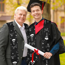 Load image into Gallery viewer, Ledger Dables Black Graduation Stole
