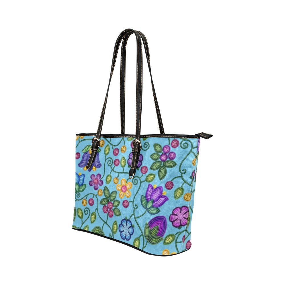 Bloom Uplift Sky Leather Tote